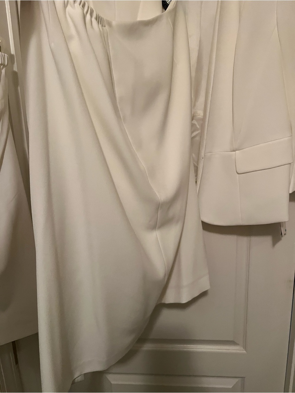 Kasper Cream Open-Front Collarless Blazer - Picture 2 of 6